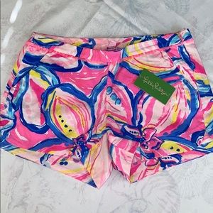 Brand new Lilly Pulitzer pink sunset shorts size 0